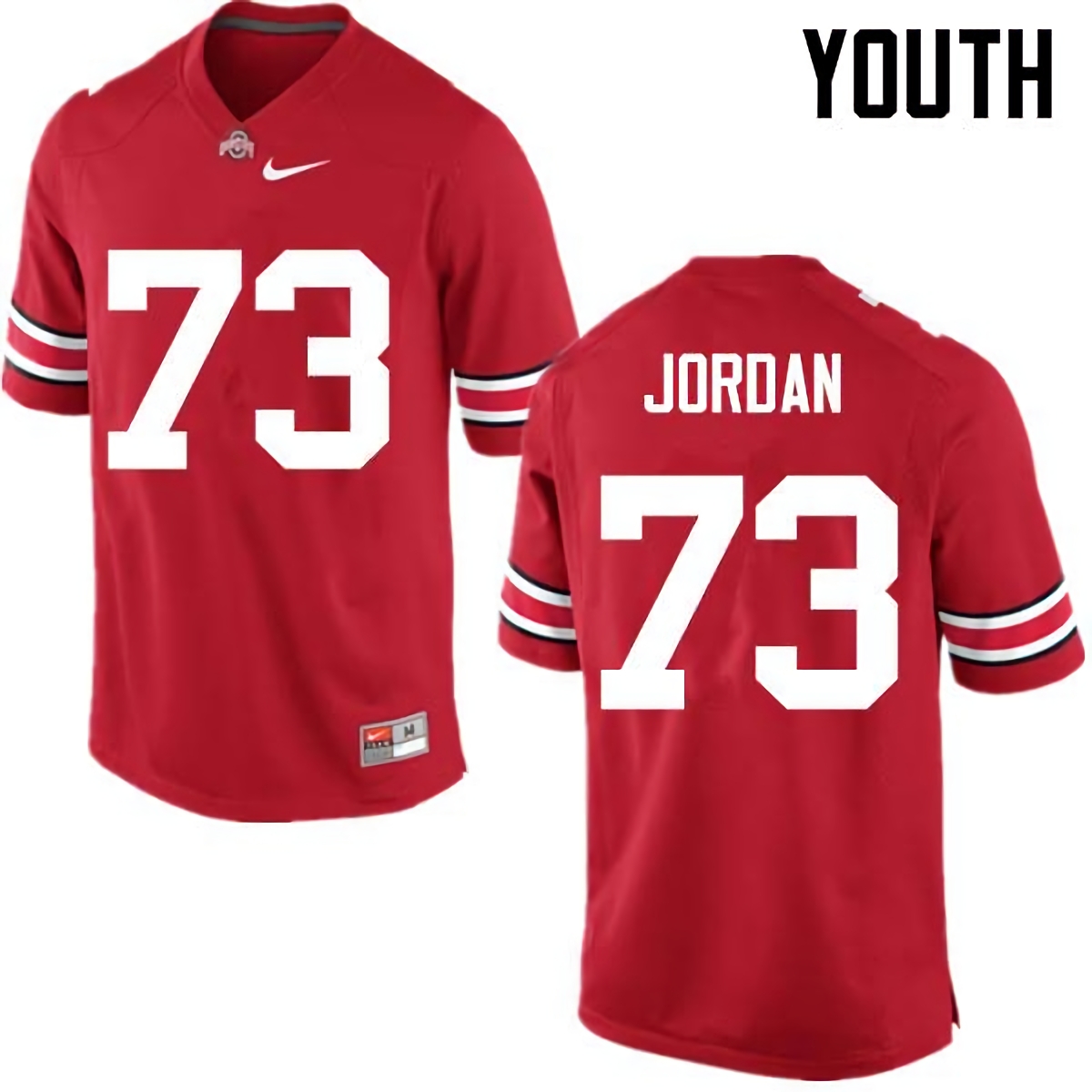 Michael Jordan Ohio State Buckeyes Youth NCAA #73 Nike Red College Stitched Football Jersey MIZ3456BV